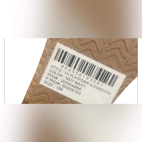 TOMS NAVY BATIK STRIPE SLIP ON - Picture 4 of 5